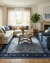Horizon Collection Area Rug -  Apex (Blue) Rectangle Blue  lifestyle 31