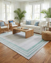 Bahama Breeze Outdoor Collection Area Rug -  Abaco Rectangle Gray Teal  lifestyle 21