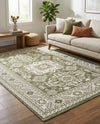 Tribal Terrace Treasures Collection Area Rug -  Incan Isle (Green) Rectangle Green  lifestyle 25
