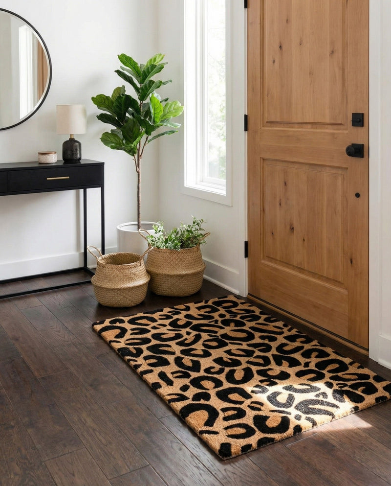 Hand Tufted Savannah Collection Area Rug - Serengeti Rectangle Beige and Black  lifestyle 10