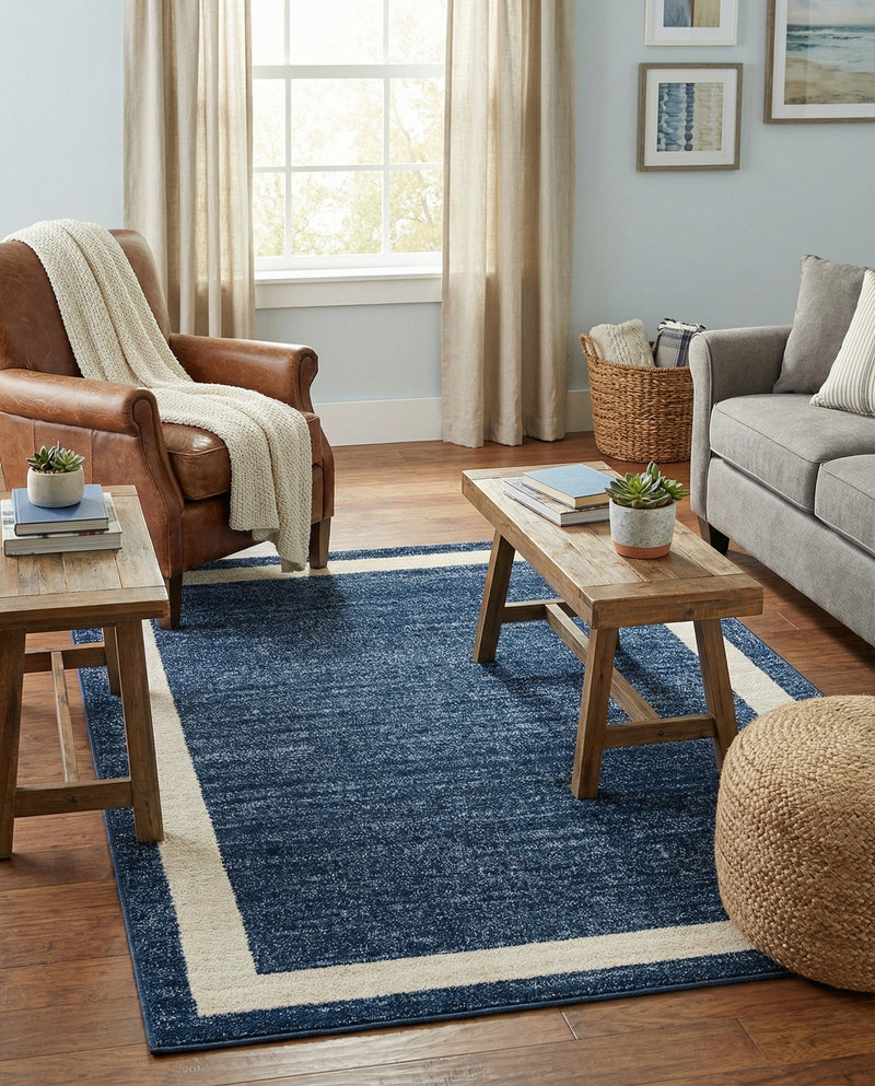 Studio Haven Collection Area Rug -  Alcove (Navy Blue) Rectangle Navy Blue  lifestyle 12