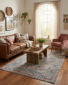 Vintage Memories Collection Area Rug -  Memories Rectangle Blue  lifestyle 20