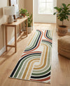 Urban Terrace Collection Area Rug -  Piazza Runner Multi  lifestyle 62