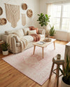 Tribal Terrace Treasures Collection Area Rug -  Incan Isle (Pink) Rectangle Pink  lifestyle 30