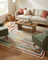 Outdoor Marrakesh Collection Area Rug -  Ouarzazate Rectangle Multi Beige  lifestyle 20