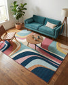 Urban Terrace Collection Area Rug - Venice Rectangle Multi  lifestyle 25