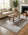 Heritage Elegance Collection Area Rug -  Forbidden Rectangle Almond Brown  lifestyle 14
