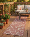 Savannah Pergola Collection Area Rug - Arbor (Rust Red) Runner Rust Red  lifestyle 31