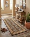 Savannah Sojourn Collection Area Rug -  Limpopo Runner Brown  lifestyle 66
