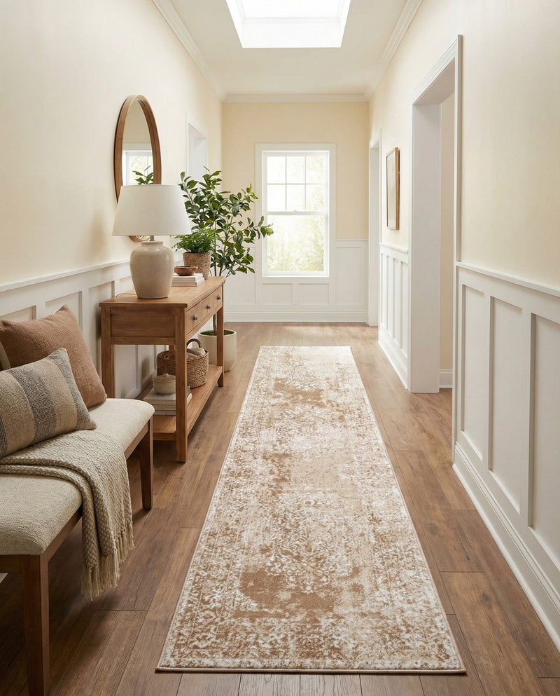 Cambridge Classics Collection Area Rug -  Magdalene (Beige) Runner Beige  lifestyle 74