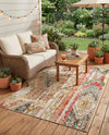 Outdoor Marrakesh Collection Area Rug -  Agadir Rectangle Multi Beige  lifestyle 20