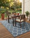 Savannah Pergola Collection Area Rug - Arbor (Navy Blue) Rectangle Navy Blue  lifestyle 29