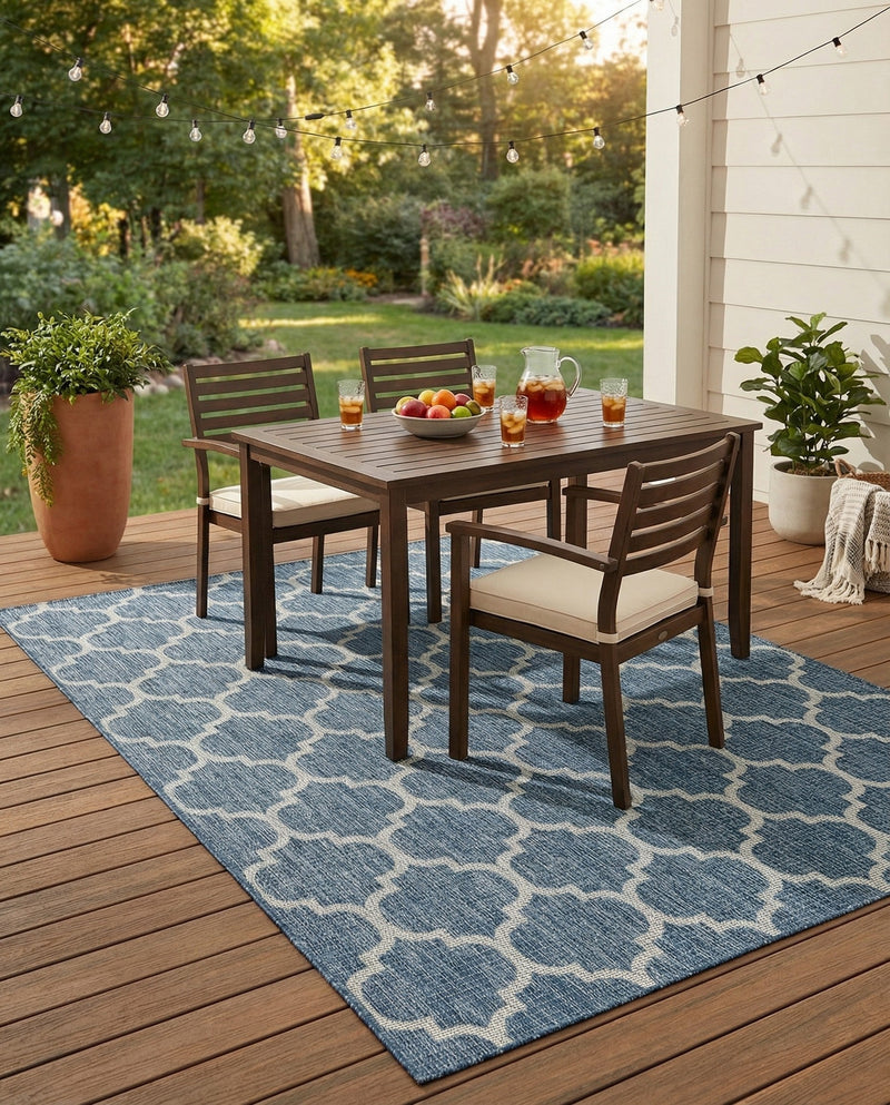 Savannah Pergola Collection Area Rug - Arbor (Navy Blue) Rectangle Navy Blue  lifestyle 29