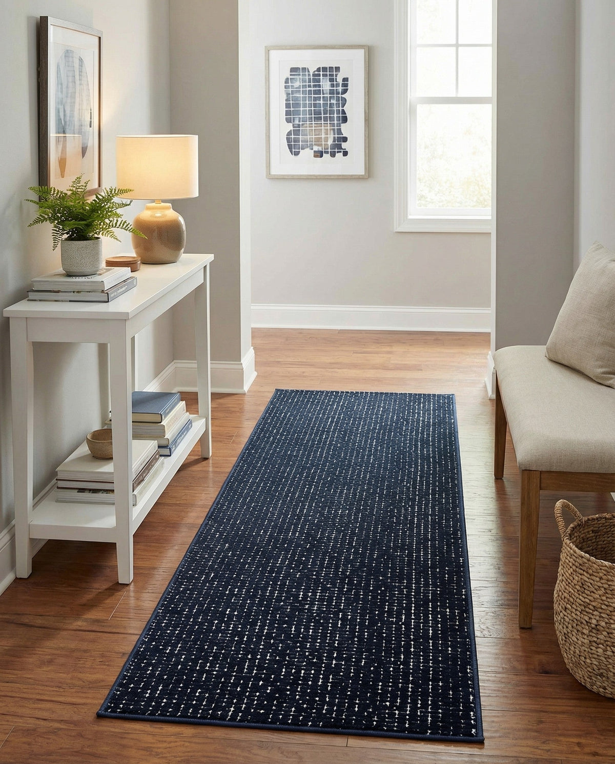 Aravalli Collection Area Rug -  Jaisalmer Runner Midnight Blue  lifestyle 199