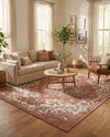Urban Oasis Rugs Collection Area Rug -  Penthouse (Rust Red) Rectangle Rust Red  lifestyle 31