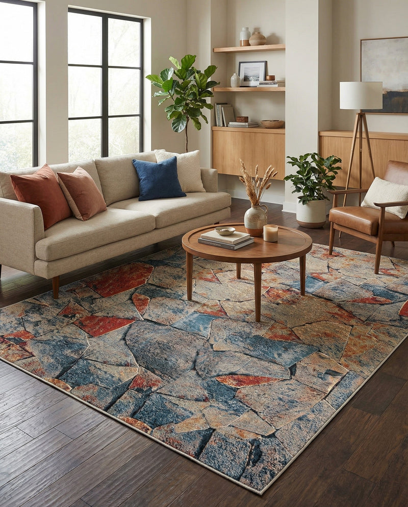 Urban Terrace Collection Area Rug -  Boulevard Rectangle Multi  lifestyle 29