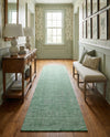 Berkshire Estate Collection Area Rug - Windsor (Green) Runner Green  lifestyle 32