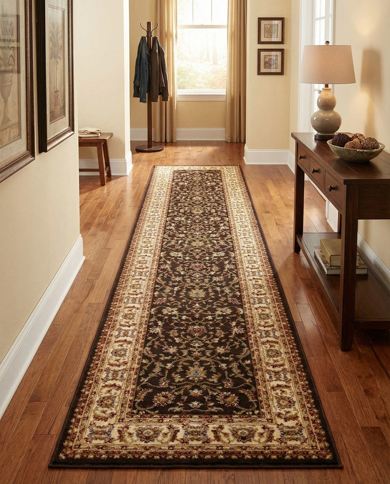 Jaipur Elegance Collection Area Rug -  Nahargarh (Brown) Runner Brown  lifestyle 55