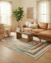 Outdoor Marrakesh Collection Area Rug -  Ouarzazate Rectangle Multi Beige  lifestyle 15