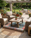 All-Weather Floor Shield Collection Rug Pad - Terracotta Oval Brown  lifestyle 40