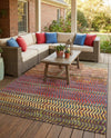 Urban Terrace Collection Area Rug -  Walkway Rectangle Multi  lifestyle 16