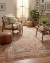 Seville Stripes Collection Area Rug - Cadiz (Brick Red) Rectangle Brick Red  lifestyle 35