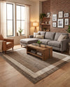 Studio Haven Collection Area Rug -  Alcove (Light Brown) Square Light Brown  lifestyle 55