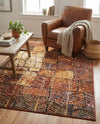 Seville Elegance Collection Area Rug - Cordoba Rectangle Rust Red  lifestyle 30