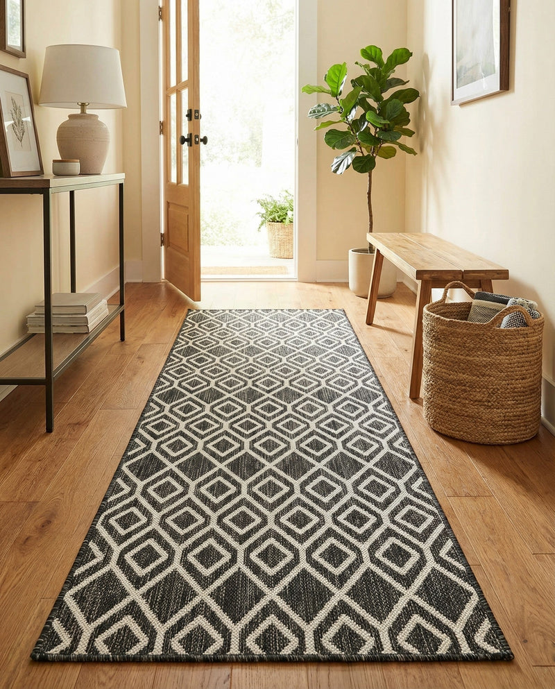 Urban Oasis Rugs Collection Area Rug -  Boulevard (Charcoal Gray) Runner Charcoal Gray  lifestyle 52