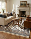 Samarkand Elegance Collection Area Rug -  Margilan (Ivory) Rectangle Ivory  lifestyle 29
