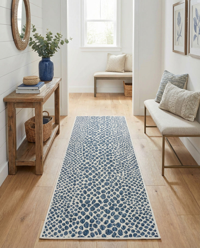 Urban Oasis Rugs Collection Area Rug -  Terrace (Blue) Runner Blue  lifestyle 83