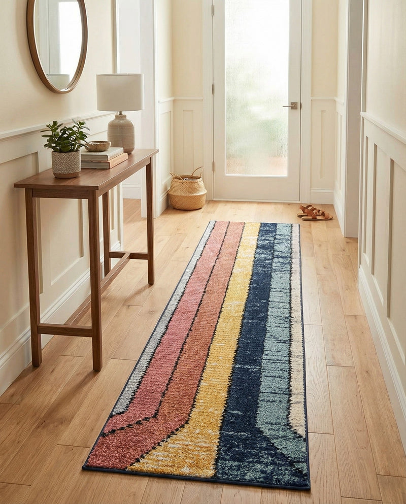Marrakech Mosaic Collection Area Rug -  Agadir Runner Multi  lifestyle 27
