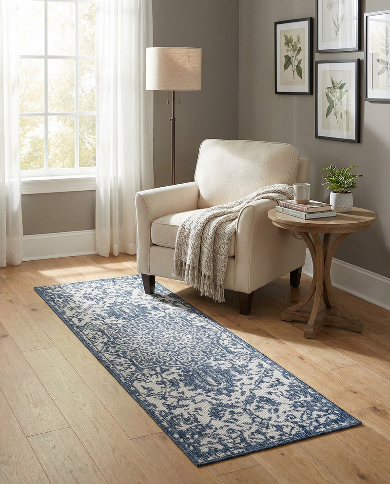 Urban Oasis Rugs Collection Area Rug -  Penthouse (Blue) Runner Blue  lifestyle 48