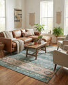 Heritage Elegance Collection Area Rug -  Edinburgh Rectangle Green  lifestyle 10