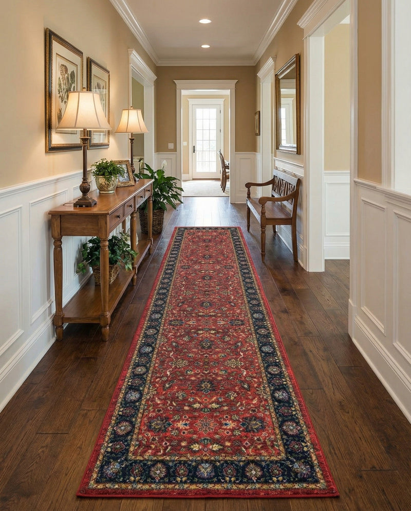 Casablanca Tapestry Collection Area Rug -  Marrakech (Classic Red) Runner Classic Red  lifestyle 45