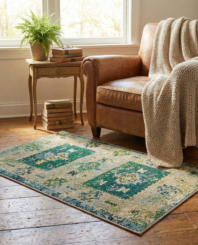 Sierra Collection Area Rug -  Sonoma Rectangle Green  lifestyle 17
