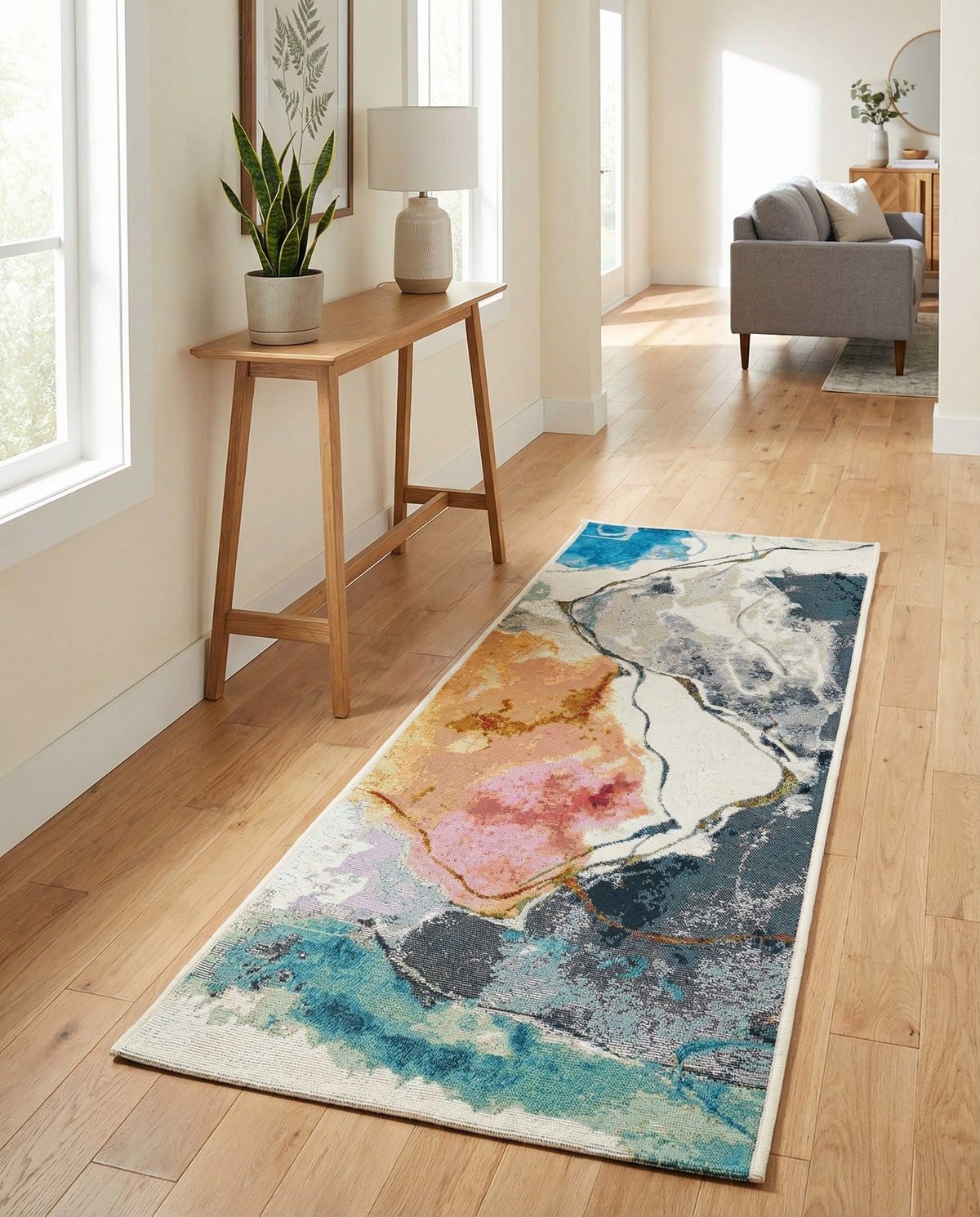 Urban Terrace Collection Area Rug -  Arbor Runner Multi  lifestyle 64