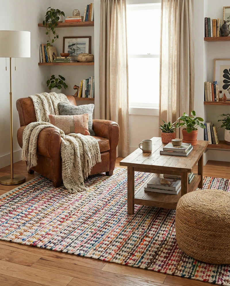 Woven Udaipur Collection Area Rug - Howrah Rectangle Multi  lifestyle 7