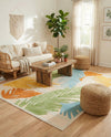 Bahama Breeze Outdoor Collection Area Rug -  CatCay Rectangle Beige  lifestyle 30