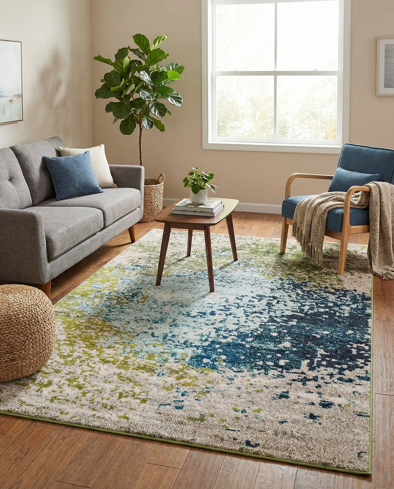 Marrakesh Elegance Collection Area Rug -  Boujad Rectangle Blue  lifestyle 31