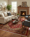 Persian Elegance Collection Area Rug -  Khorasan Rectangle Red  lifestyle 16