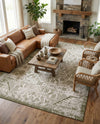 Tribal Terrace Treasures Collection Area Rug - Mayan Marina (Green) Rectangle Green  lifestyle 38