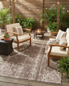Desert Nomad Terrace Collection Area Rug - Sahara (Brown) Rectangle Brown  lifestyle 7