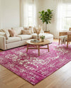 Georgetown Rugs Collection Area Rug - Dupont (Purple) Rectangle Purple  lifestyle 5