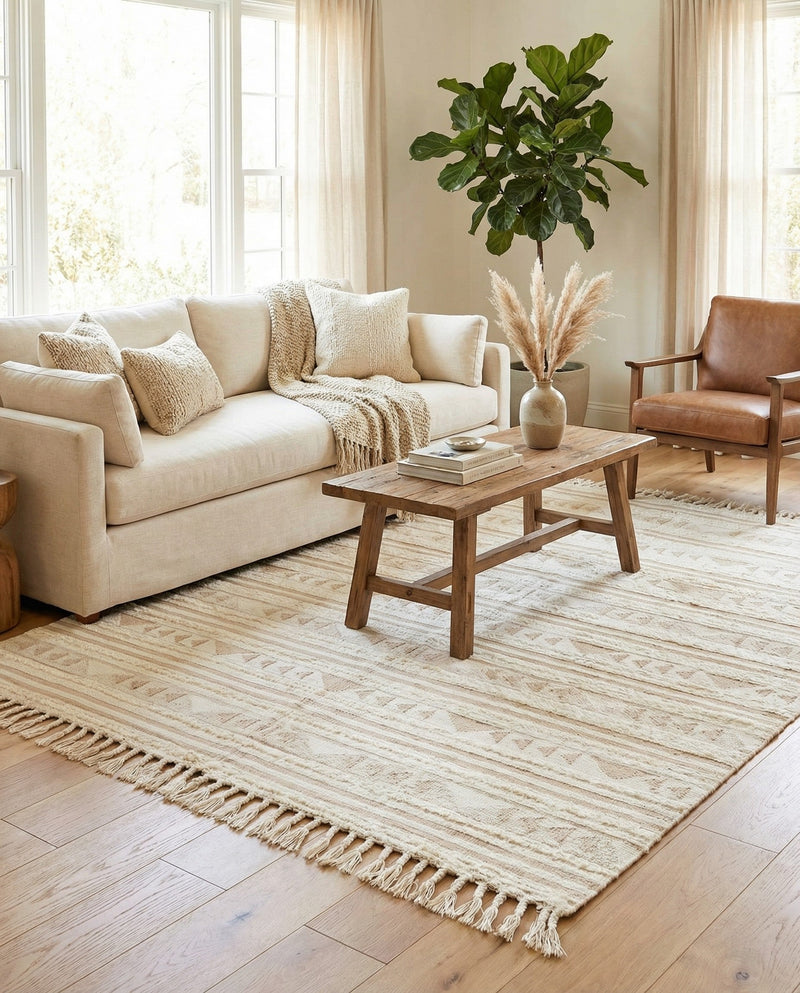 Sonoran Collection Area Rug - Montezuma Rectangle Ivory  lifestyle 33