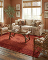 Horizon Collection Area Rug -  Apex (Rust Red) Rectangle Rust Red  lifestyle 21