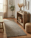 Sequoia Handwoven Jute Collection Area Rug - Aspen Runner Black and White  lifestyle 15