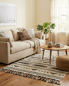 Sonoran Collection Area Rug - Montezuma Rectangle Charcoal  lifestyle 69