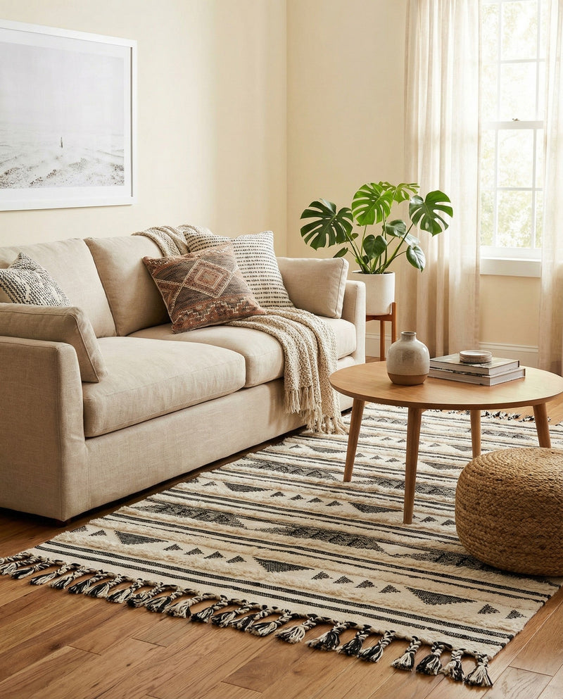 Sonoran Collection Area Rug - Montezuma Rectangle Charcoal  lifestyle 69