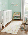 Wonder Tykes Collection Area Rug -  Fable Runner Ivory  lifestyle 38